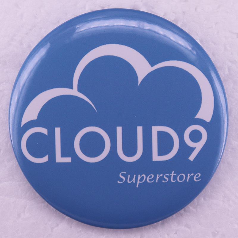 Yun9 Supermarket Tinplate Badge Pin Brooch