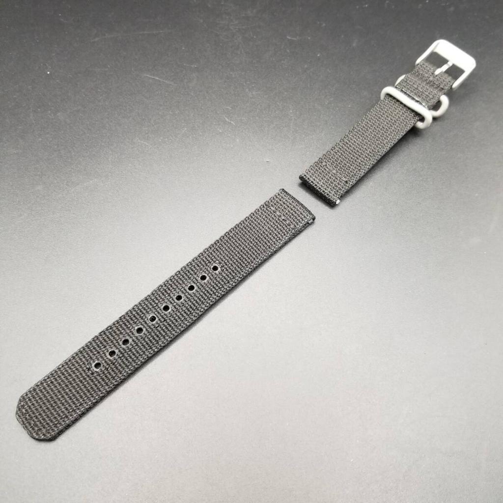 SEIKO 18mm Nylon for Watches Band, Black, SNK809K2/SNK809KD/7S26-02J0 4K13JZ