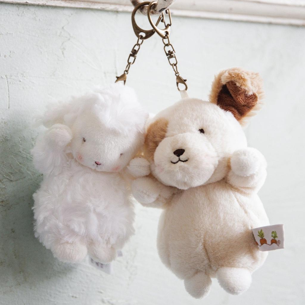 Bunnies by the Bay Cute Plush Animal Bag Charm Keychain Puppy [Used]