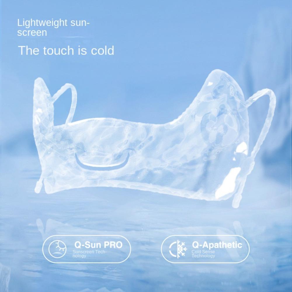 Nylon Ice Silk Sunscreen Mask Thin Face Gini Mask Elastic Summer Face Cover  Riding