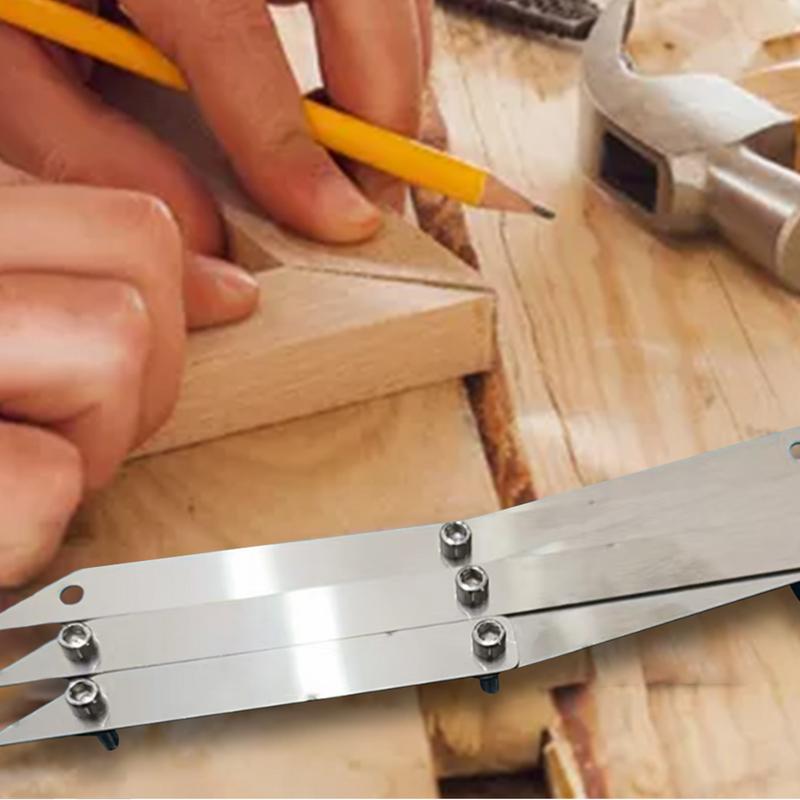Center Finder Metal 3-Point Center Point Locator for Quickly Precise Measurements Woodworking Center Finder Marking Tools