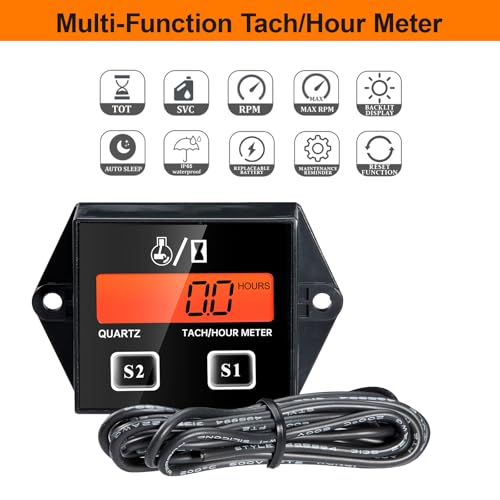 Digital Tachometer ZSB 02 Backlit LCD Engine RPM Meter for Small Engines