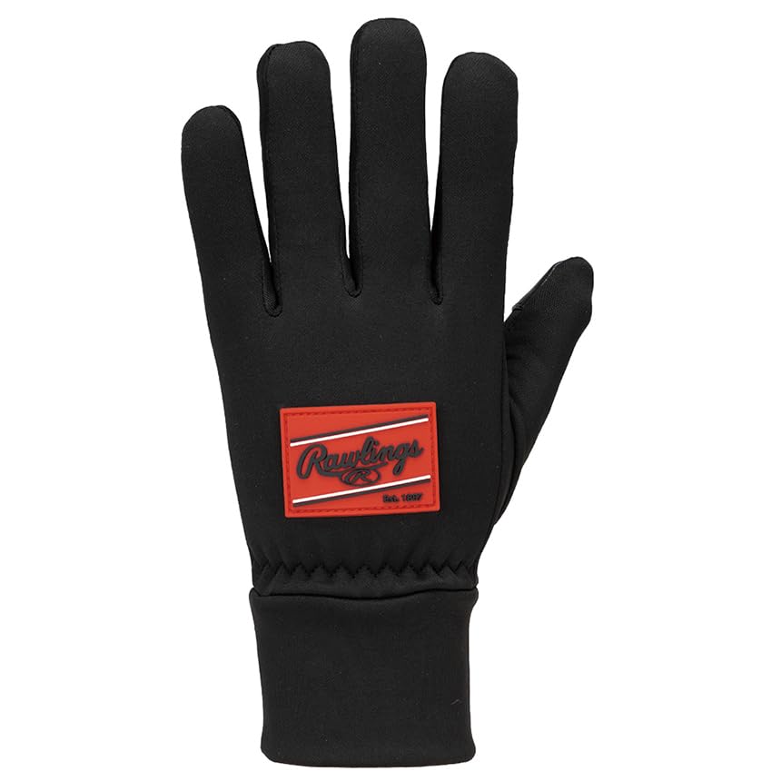 

Rawlings Baseball Winter Fleece Gloves EAC15F06 Black/Red