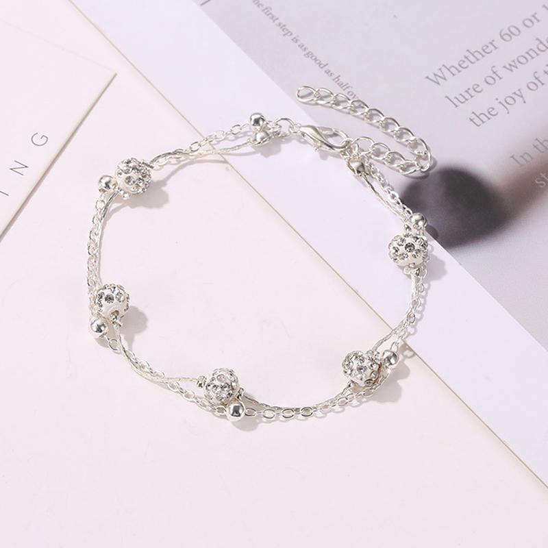 2Pcs/Set Anklets For Women Foot Accessories Beach Barefoot Sandals Bracelet Ankle On The Leg Female Anklets