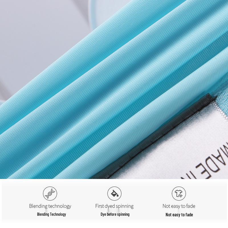Trendy Men's Boxer Briefs: Breathable Ice Silk Sports Shorts with a Student-Inspired Design.