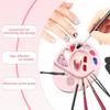 Portable Silicone Cosmetic Palette with Smooth Surfaces for Quick Cleanup and Travel Friendly Makeup Adjustments