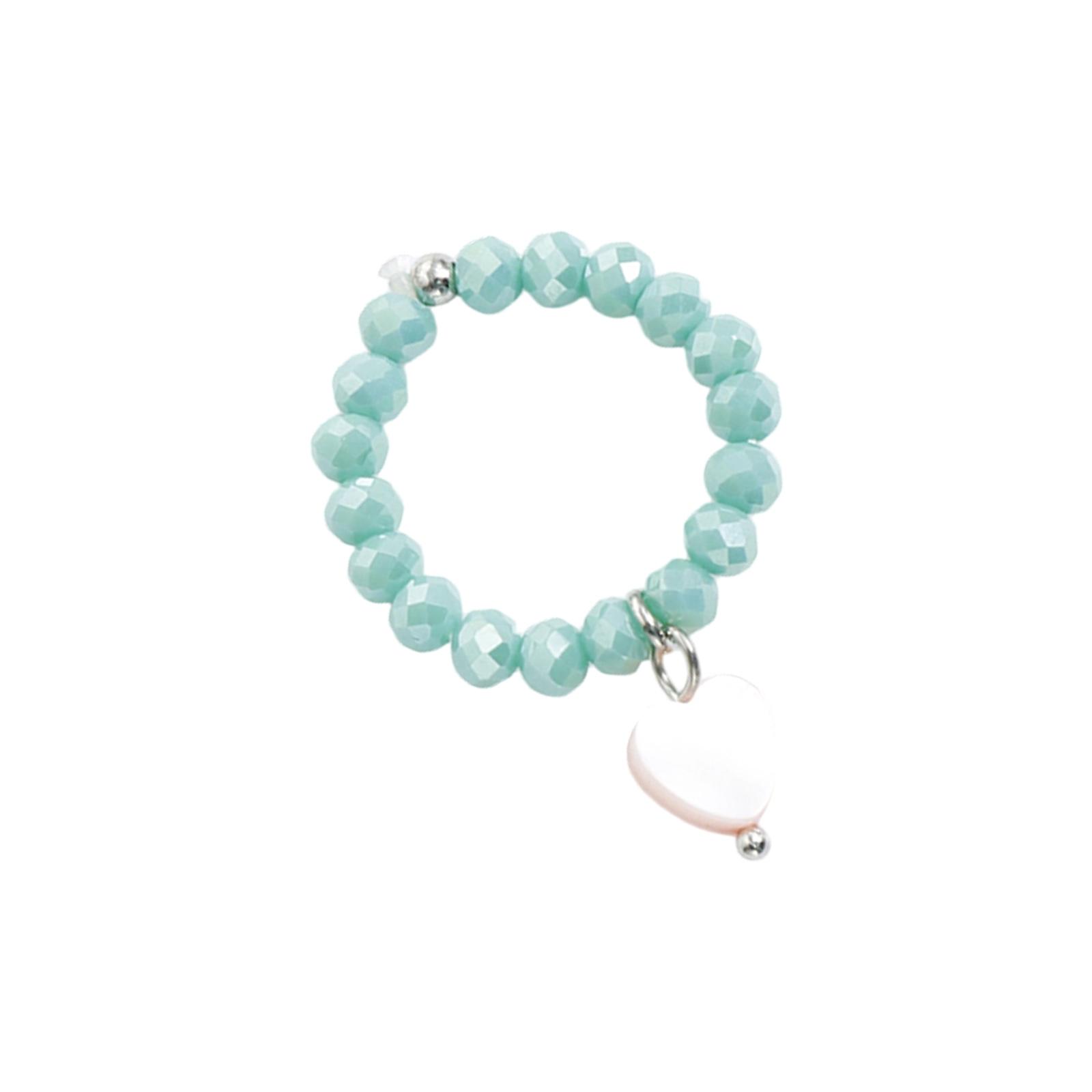 

Легкое регулируемое кольцо-ракушка в форме сердца для повседневной носки, из натурального материала, экологичное украшение, подарок для женщин зелёный