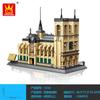City World Famous Architecture Model Building Blocks Creative Eiffel Tower Taj Maha Villa House Bricks Toy for Children Adult