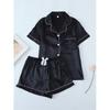 Women's Summer Loungewear Set: Short-Sleeve Top + Shorts Loose-Fitting Casual Two-Piece Set
