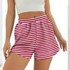 Ladies Casual Fashion High Waist Floral Elasticated Waist Shorts