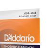 Phosphor Bronze Extra Light Acoustic Guitar EJ41 D'Addario Strings, 12-String, .009-.045,