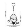 Explosive creative mischief cat rotatable keychain backpack pendant figurine gift toy