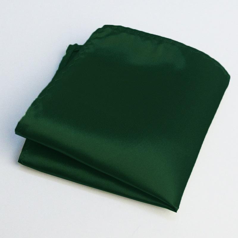 Men's Solid Color Pocket Square for Suits - Multi-color Wedding & Business Accessory Scarf