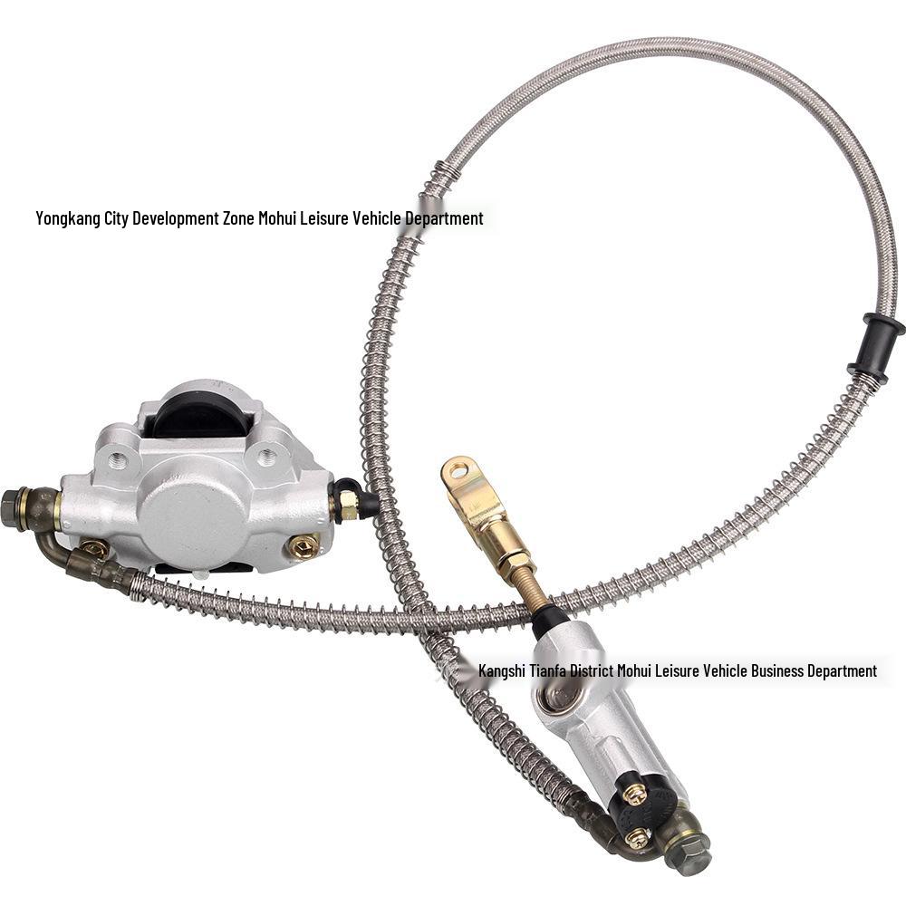 Rear Brake Assembly for ATV Beach Car 125-250cc: Foot Brake, Up/Down Pump, Caliper, Disc Brake.