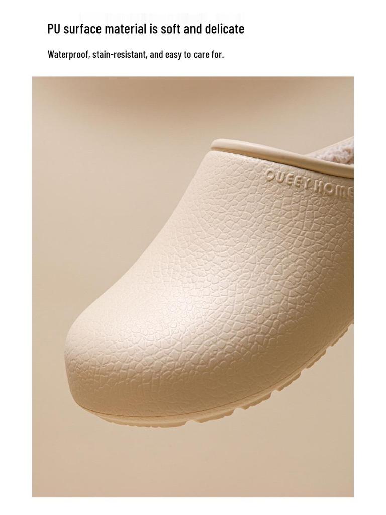 Birkenstock Women's Plush Waterproof Slippers - Autumn/Winter 2025 Indoor/Outdoor Warm Cotton Shoes