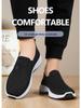Men's Summer Slip-On Loafers - Soft Sole, Comfortable Flyknit Mesh, Breathable Casual Dad Shoes