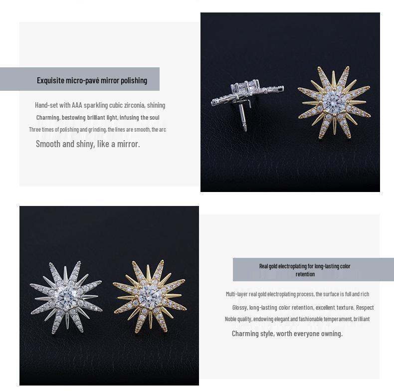 Elegant Sunflower Lapel Pin: Men's & Women's Luxurious Micro-Paved Zirconia Decorative Button