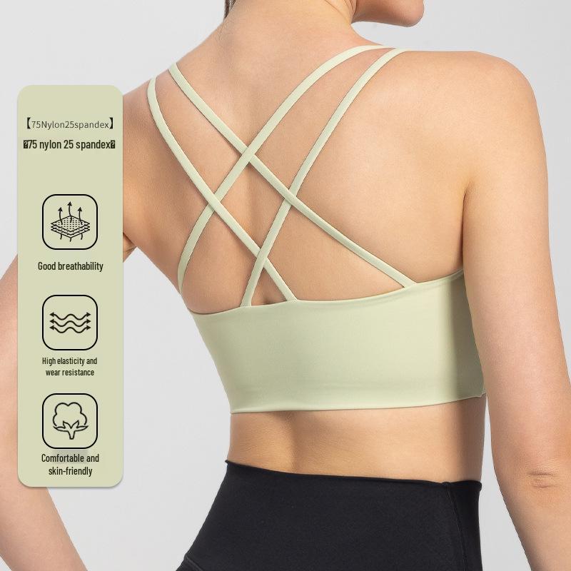 High-Strength Shockproof Sports Bra for Women's Running & Fitness Yoga