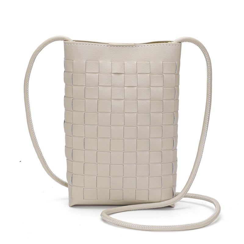 

Корейская версия универсальной плетеной сумки для мобильного телефона из коровьей кожи, новая маленькая сумка из натуральной кожи, мини-сумка через плечо для женщин
