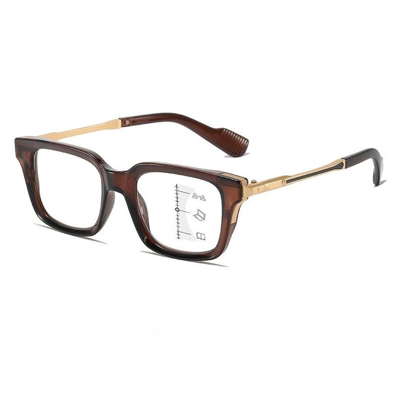 Trendy High Quality Multifocal Reading Glasses Men Women Fashionable Retro Progressvie Eyeglasses Cat Ey HD Far Sight Glasses