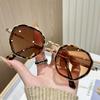 1pc European and American Retro Men's and Women's Fashionable Sunglasses Trend Versatile Summer Sun Shading and UV Protection Fr