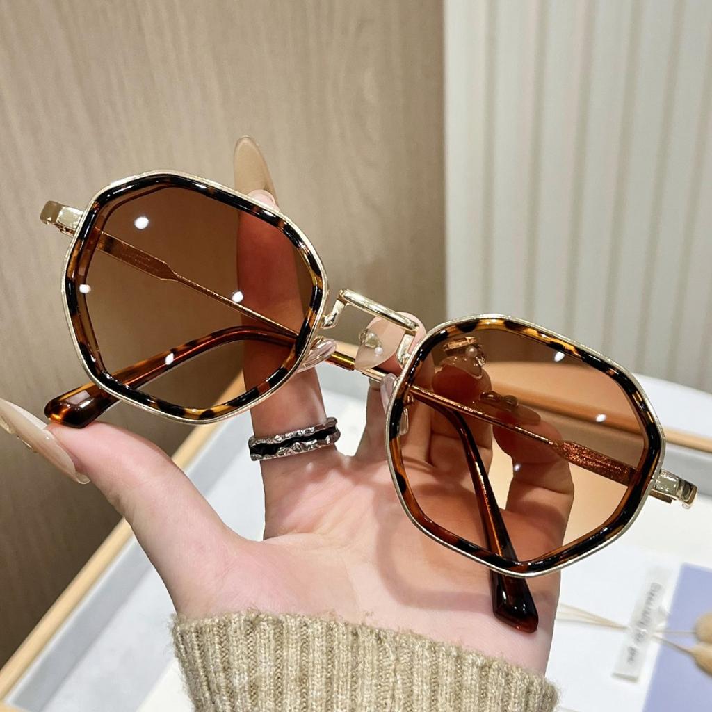 1pc European and American Retro Men's and Women's Fashionable Sunglasses Trend Versatile Summer Sun Shading and UV Protection Fr