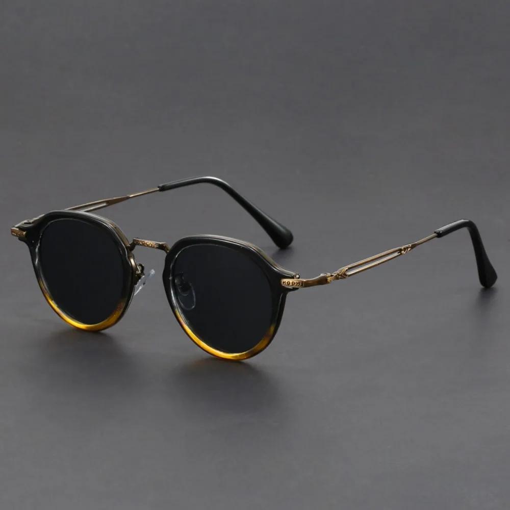 Punk Acetate Metal Leg Sunglasses Frame Handmade Oval Square Shape Men Classical Handmade Women Eyeglasses Gafas De Sol Hombre