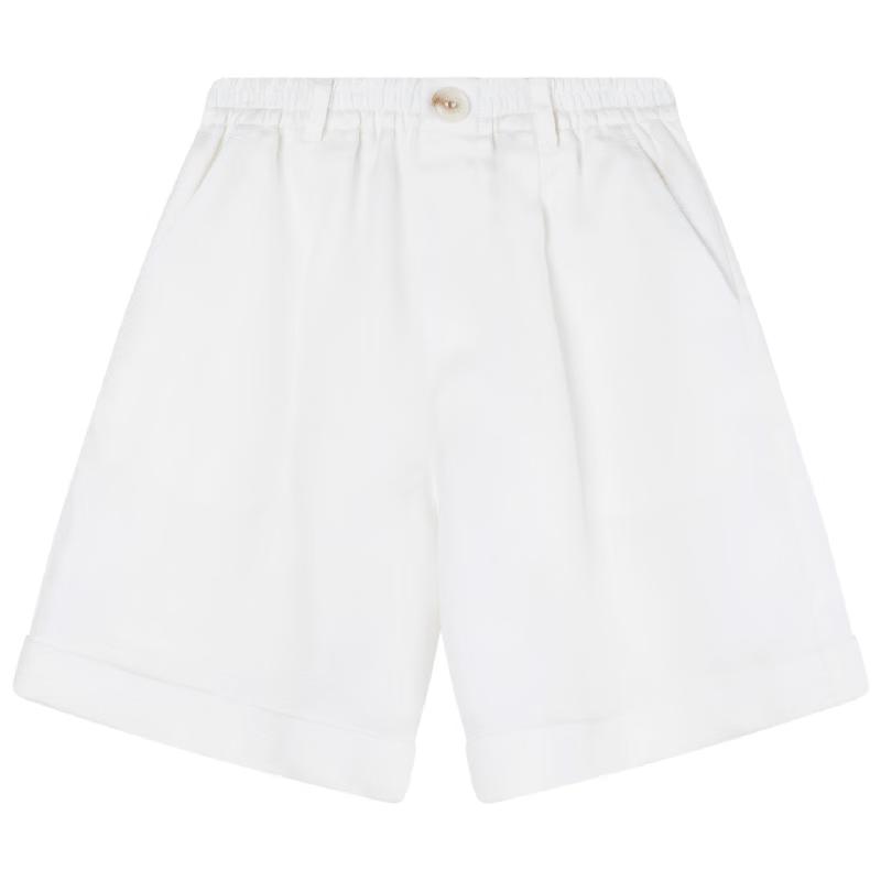 Mucmukn Boys  Lyocell-Linen Relaxed Cuffed Shorts 140