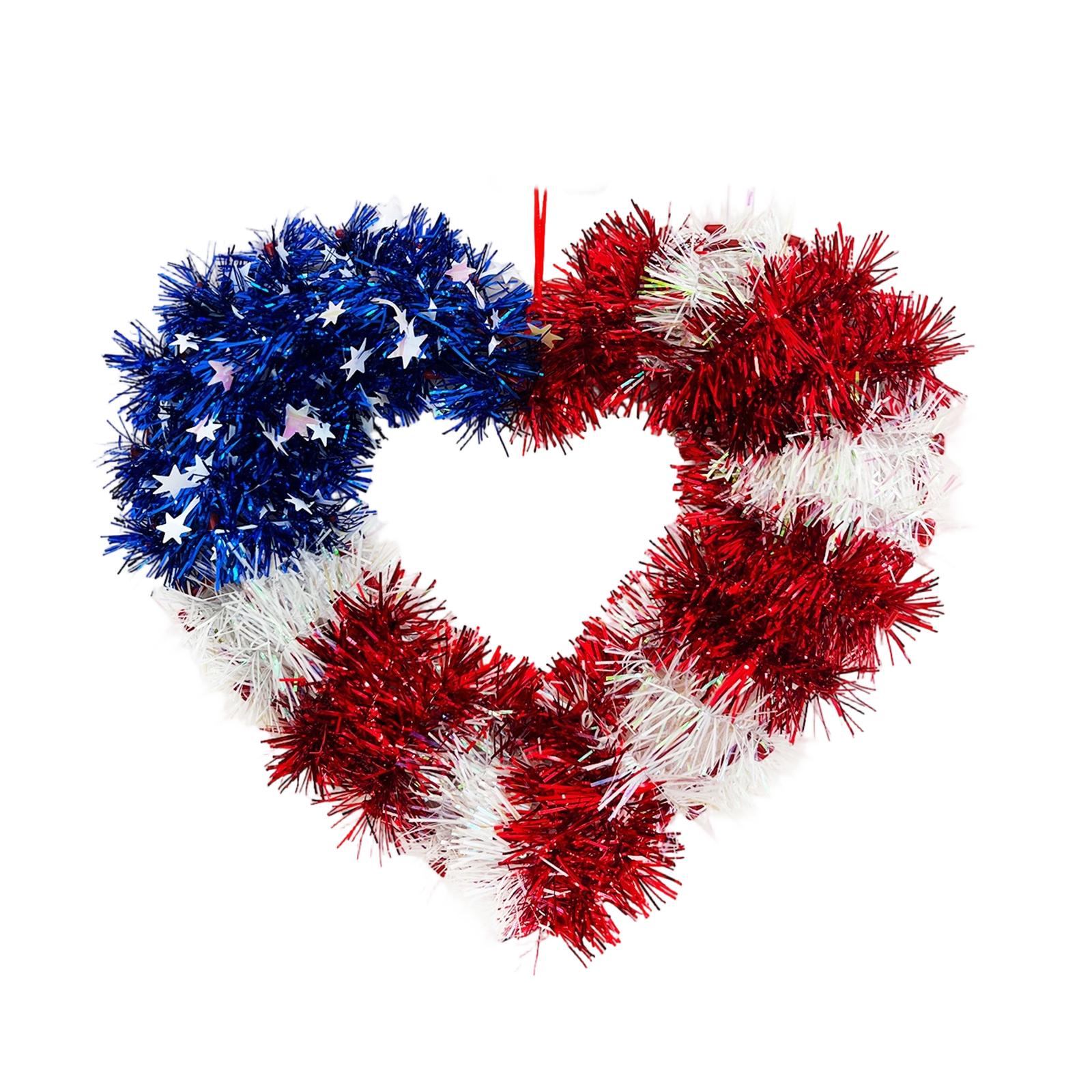 

American Independence Day Decoration Wreath Pendant Red, , Blue Love Decoration Pendant one size