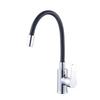 Retractable Silicone Kitchen Faucet with Hot/Cold Water and Splash-Proof Design
