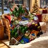 Custom Name Personalized Minecraft Print Blanket, Home Decor, Bedroom, Sofa, Camping, Couch, Gifts for Birthday Christmas