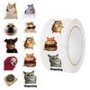 500pcs/Roll Funny Dogs Cats MEME Sealing Stickers Kawaii Animal Graffiti Decal DIY Luggage Notebook Journal Cute Cartoon Sticker