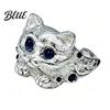 Office To Evening Ring Finger Adjustable Fit Hand-Engraved Kitten Silhouette