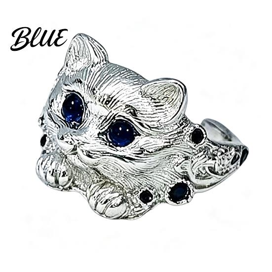 Office To Evening Ring Finger Adjustable Fit Hand-Engraved Kitten Silhouette