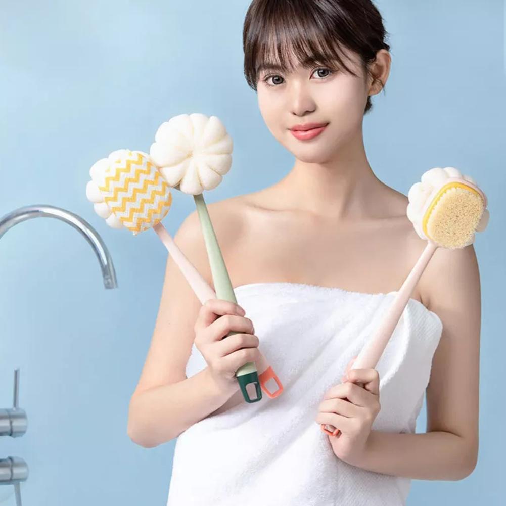 Long Handle Back Brush for Shower Soft Bristles Body Exfoliating Bath Brush Skin Health Shower Back Scrubber Bath Supplies
