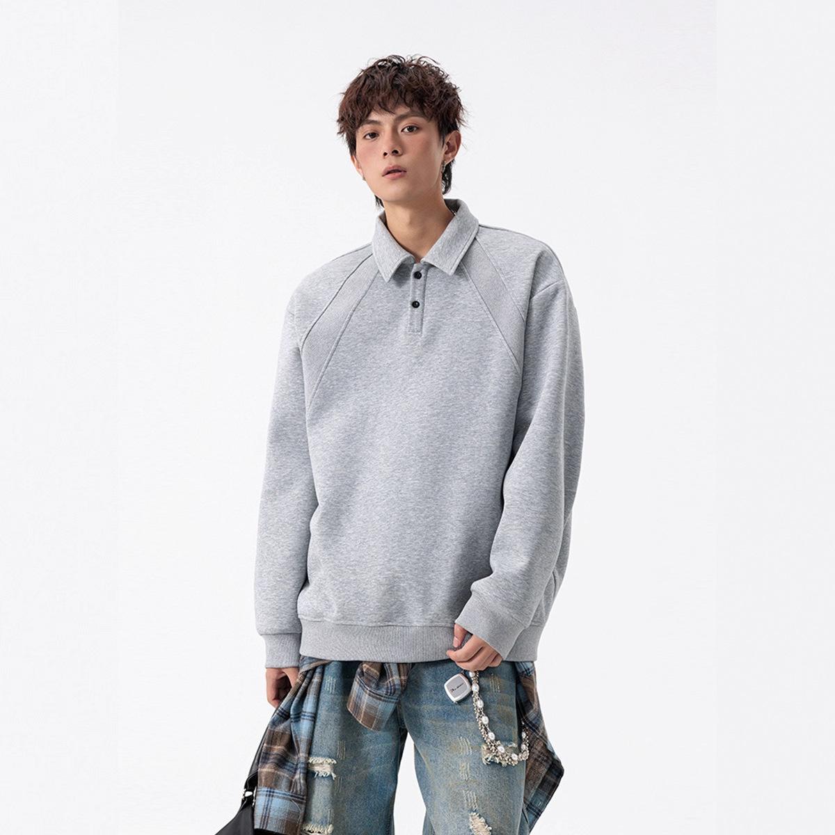 

Рубашка-поло, Толстовка, Мужская и женская осенняя куртка с лацканами большого размера, Универсальный топ XXXL