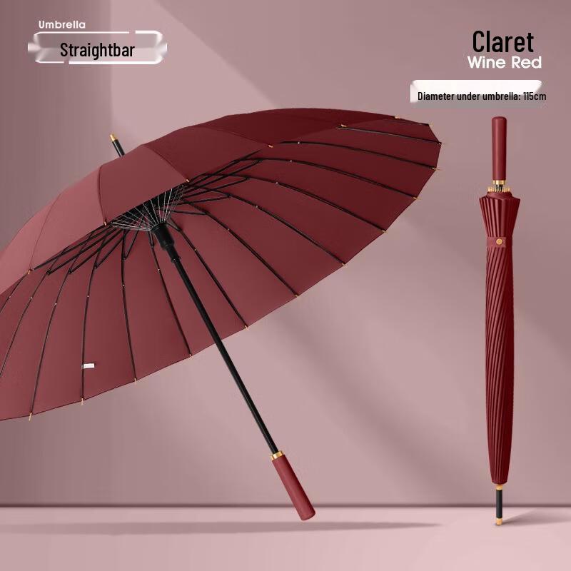 JOYUKE Large Automatic 24-Rib Straight Umbrella