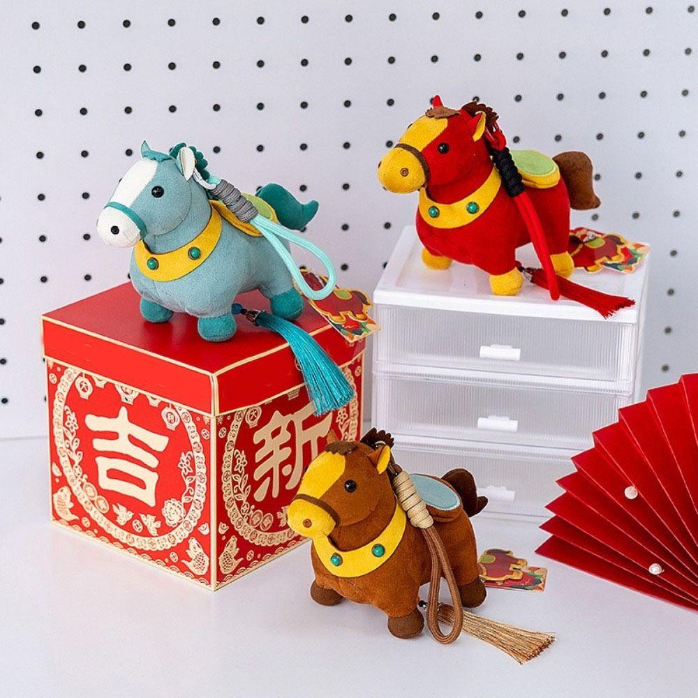 Cartoon Style Zodiac Pony Plush Doll Realistic Horse Plush Pendants  Home Office Decor
