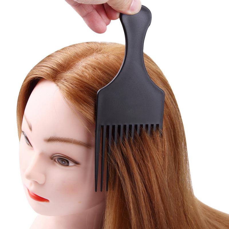 Professional Salon Hairdressing Plastic Black Wide Long Tooth Hair Comb