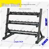 Commercial Rubber Fixed Dumbbell Set with Rack