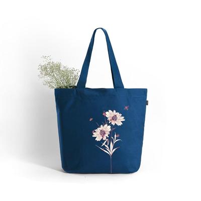 Large Tote Bag for Women with Zip, Stylish Cotton Handbags, Canvas Tote Bags for College