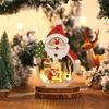 Beautiful Wooden Santa/Snowman Christmas Ornament Lighting Artificial Furnishing