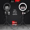 Professional Multi-Camera Bluetooth Tripod with LED Fill Light for Mobile Live Broadcasting
