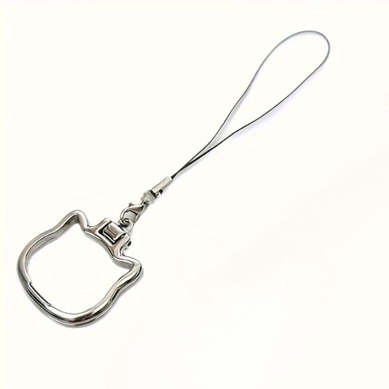 Mobile Phone Lanyard With Cat Shaped Pendant, Universal Foldable Phone Holder Desktop Support Stand
