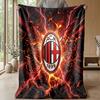 AC Milan Theme blanket Soft Flannel Blanket Plush Throw Blanket Cozy Sofa Bed Blanket for Home Decor