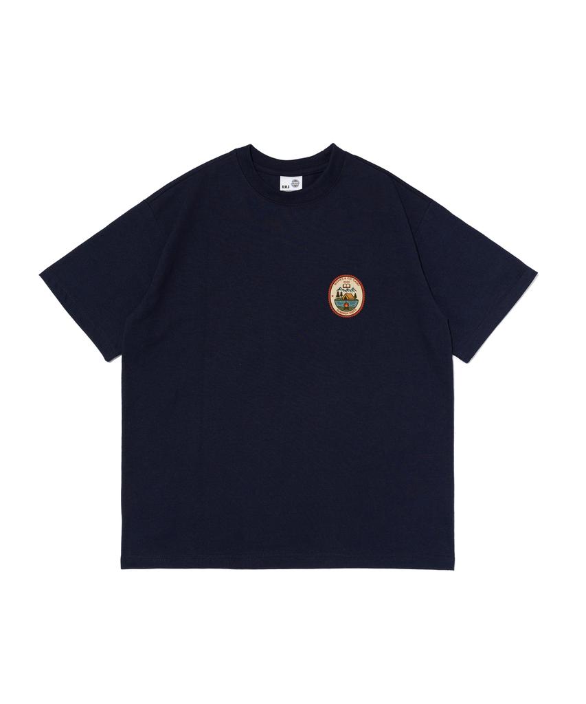 Wogseuaenko Outdoor Natural Short Sleeve T-Shirt (Navy)