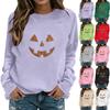 Ladies Fashion Casual Halloween Printed Pullover Sweater