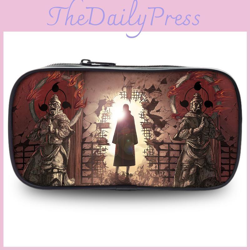 Anime Téma Naruto Potištěná Studentská Jednovrstvá Taška na Uložení Psacích Potřeb Tužka