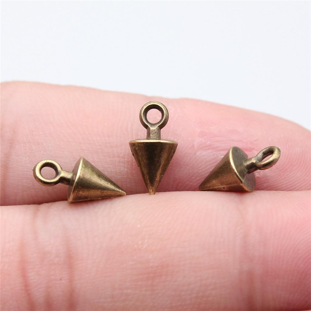 Accessories Parts Cone Shape Pendant End Beads Vintage Jewelry Supplies SA051