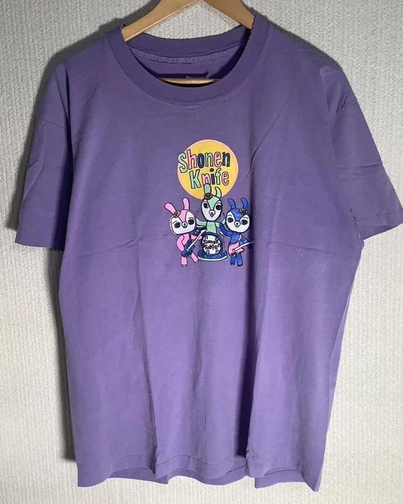 caricature Shonen Knife band violet T-shirt Unisex All sizes S-45Xl Unisex T-Shirt S